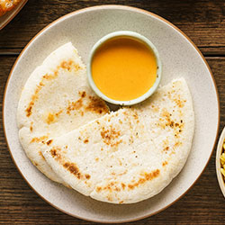 Warm pita with dip thumbnail