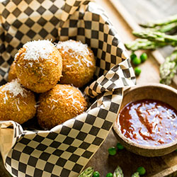 Mushroom, tallegio and truffle arancini thumbnail
