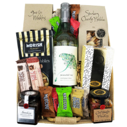 Sweet & Savoury Basket With Wine thumbnail