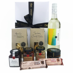 Sweet & Savoury Gift Box With Wine thumbnail