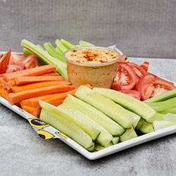 Vege sticks and hommus dip platter thumbnail