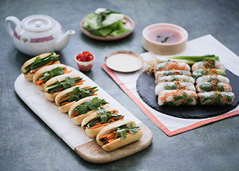 Mini rice paper rolls and baguettes - serves up to 8 thumbnail
